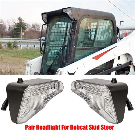 skid steer loader lights|bobcat skid steer led headlights.